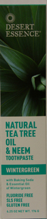 Desert Essence - Tea Tree Oil & Neem Toothpaste - Wintergreen